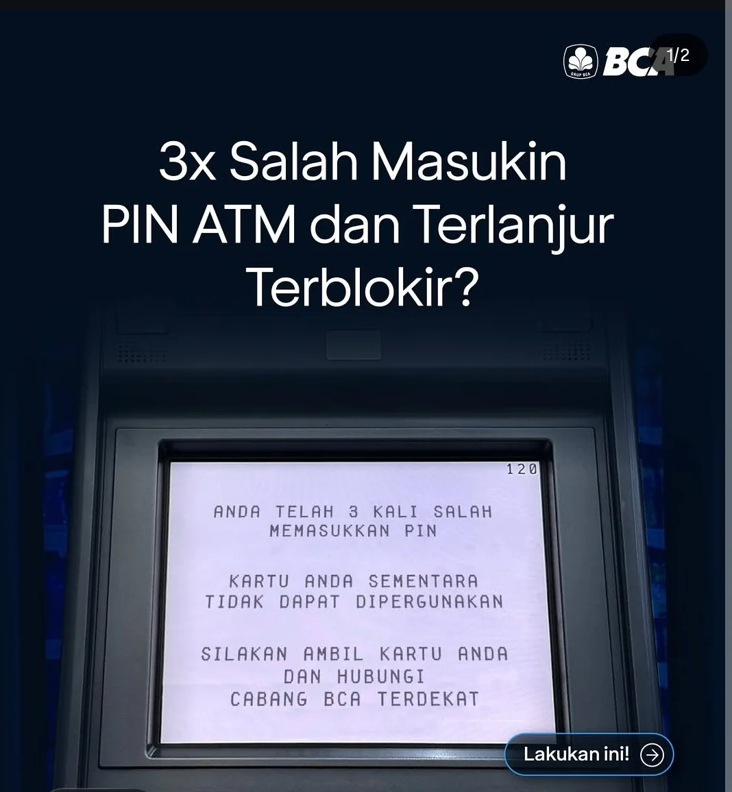 Cara buka blokir Kartu debit bca