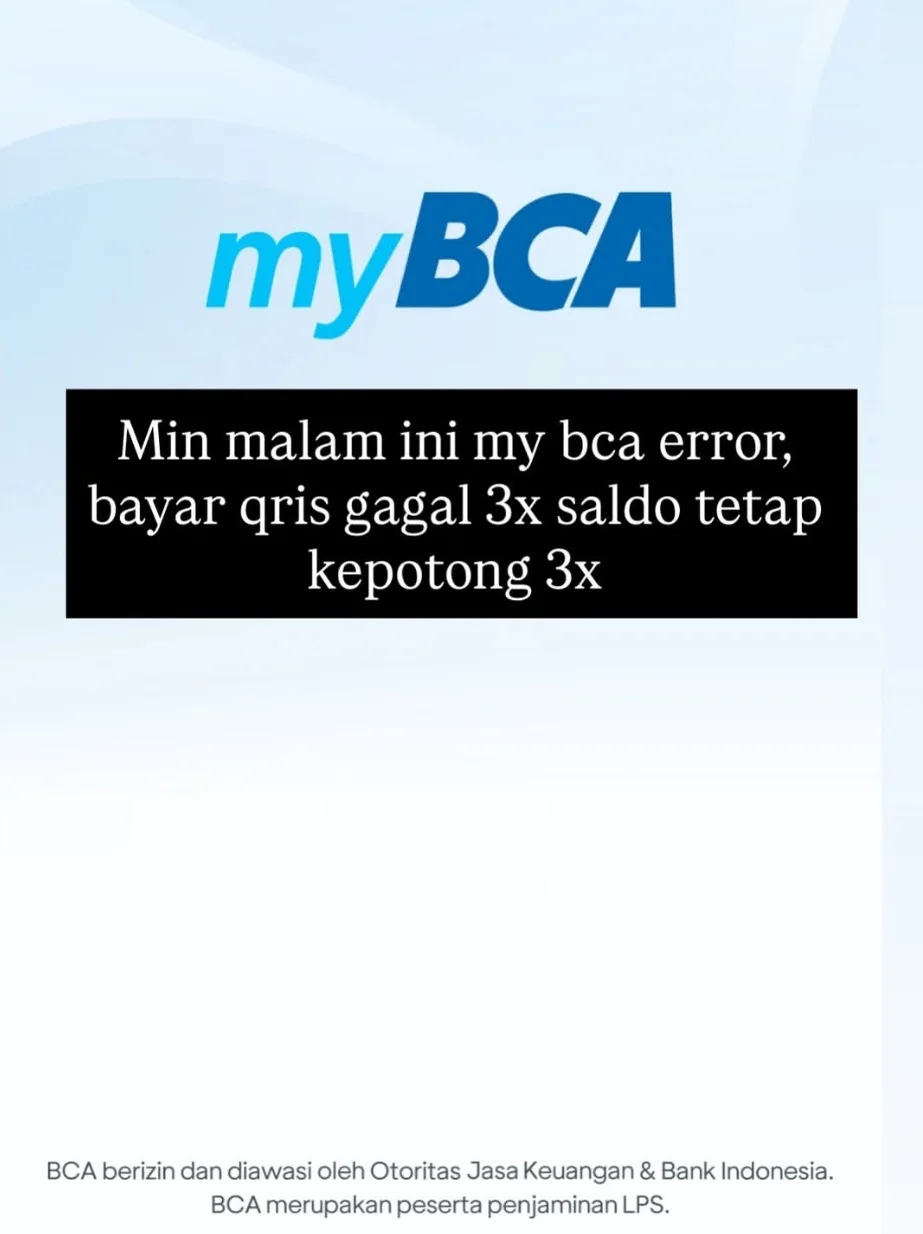 Cara atasi Transaksi Qris Bca Error